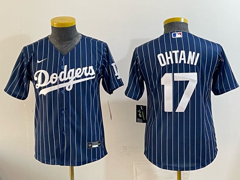 Youth Nike 2026 Los Angeles Dodgers #17 Ohtani  Blue Stripe Game MLB Jersey 120816
